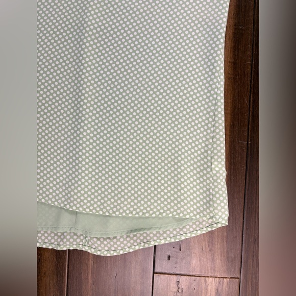 Express size S Mint Green Halter Tank Top V Neck Polka Dot - Picture 4 of 10